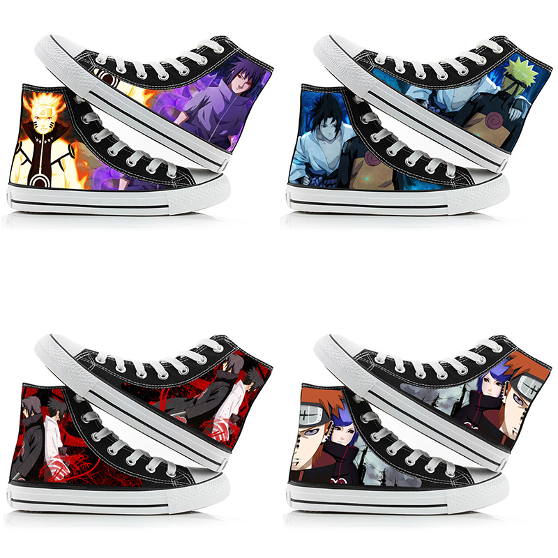 Anime Cosplay Couples Ideas - 나루토 우즈마키 하이탑 캔버스 신발 남성과