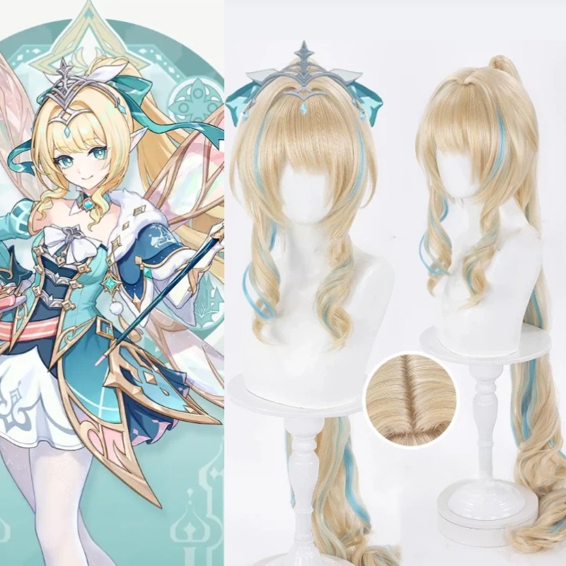 Anime Cosplay Long Hair - 게임 Genshin Impact Vesna Strivozha 코스프레