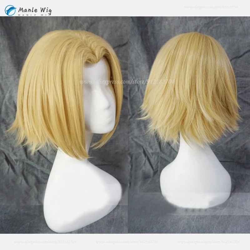 Cosplay Anime Yuki - z;3,d'5,g\7/Anime Pakunota Cosplay Short Golden Middle