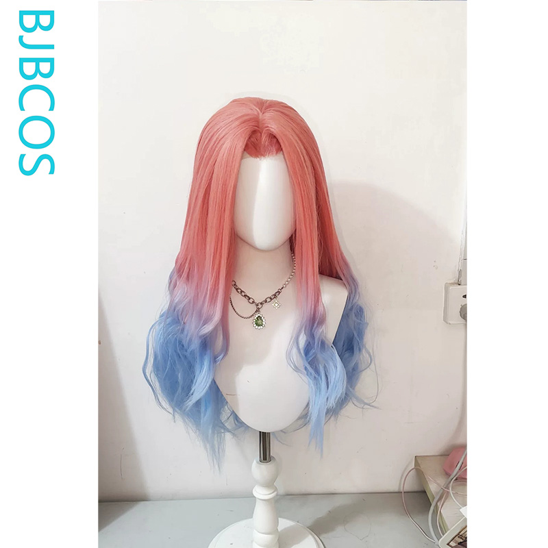 Anime Cosplay Long Hair - 스타일링된 가발 ‌ 미지 코스프레 가발