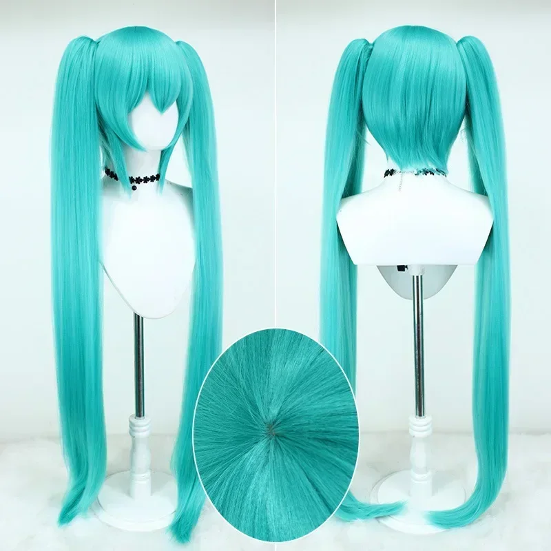 Anime Cosplay Long Hair - 2026 미쿠 코스프레 가발 105cm 긴
