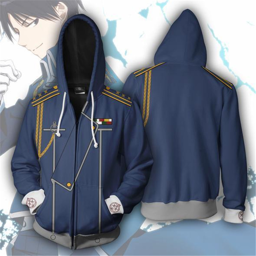 Fullmetal Alchemist Coat - 애니메이션 코스프레 스웨트셔츠 트랙슈트 상의 의류