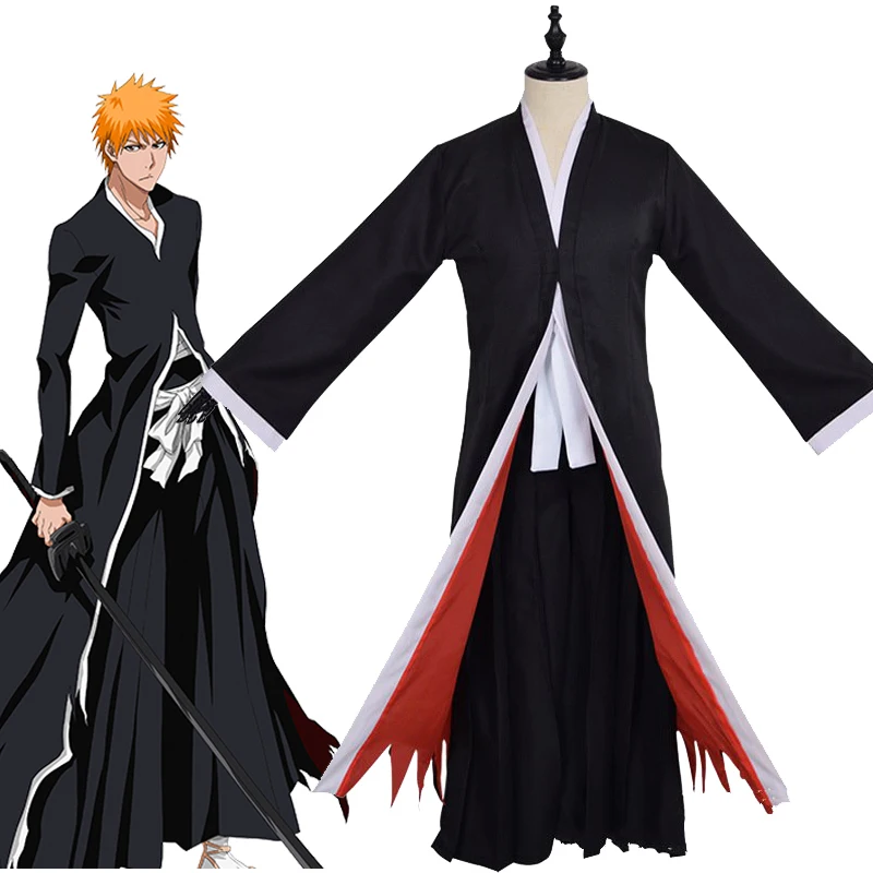 Bleach Captain Coat - 애니메이션 표백제 코스프레 쿠로사키 이치고 코스튬