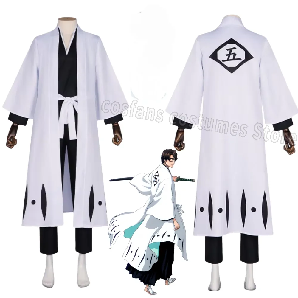 Bleach Captain Coat - 애니메이션 아이젠 소우스케 코스프레 의상 블리치