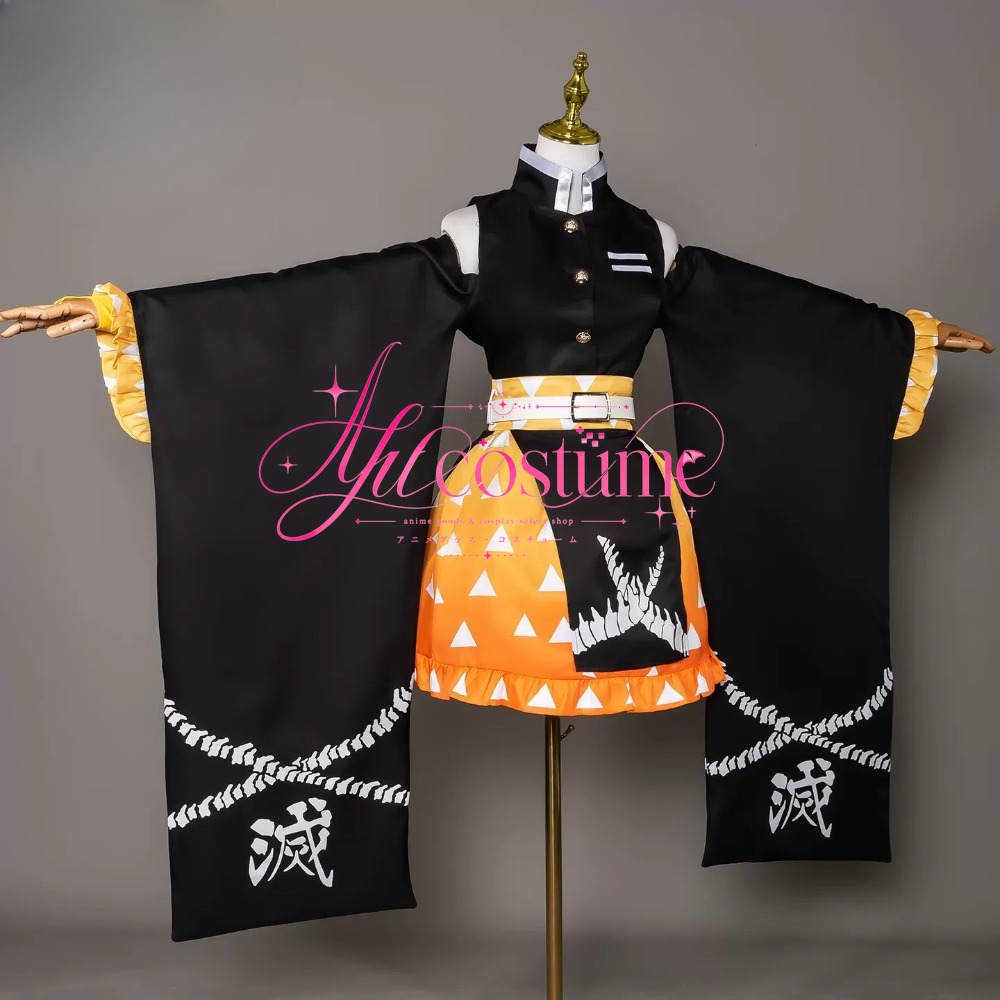 Anime Cosplay Tanjiro - 카마도 탄지로 아가츠마 젠이츠 코스프레 의상