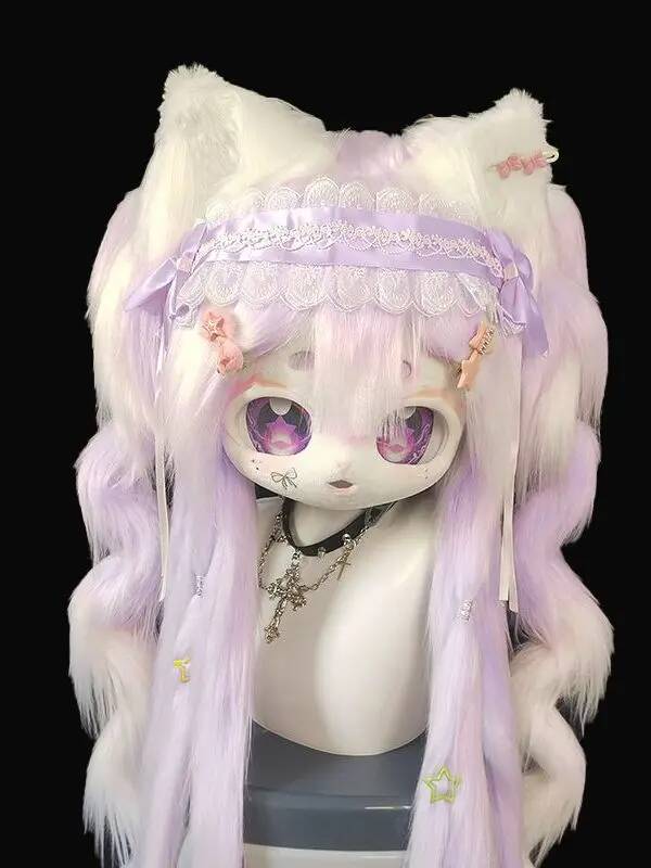 Anime Cosplay Cat - 수제 키그 퍼슈트 헤드, 귀여운 고양이