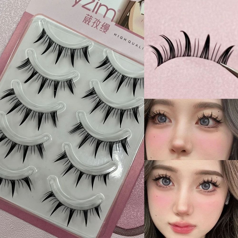 Anime Cosplay Lashes - 5쌍 세트 일본 코스프레 인조 속눈썹