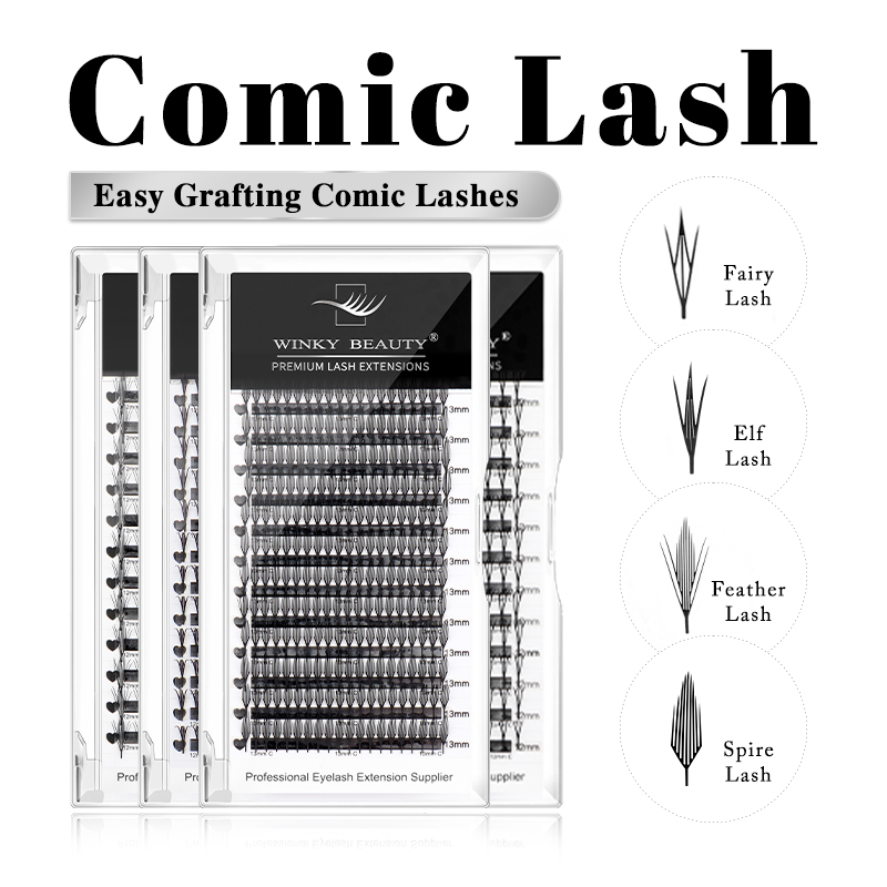윈키 뷰티 프리메이드 좁은 스파이어 페어리 윙스 속눈썹 - Anime Cosplay Lashes 리뷰 및 가격