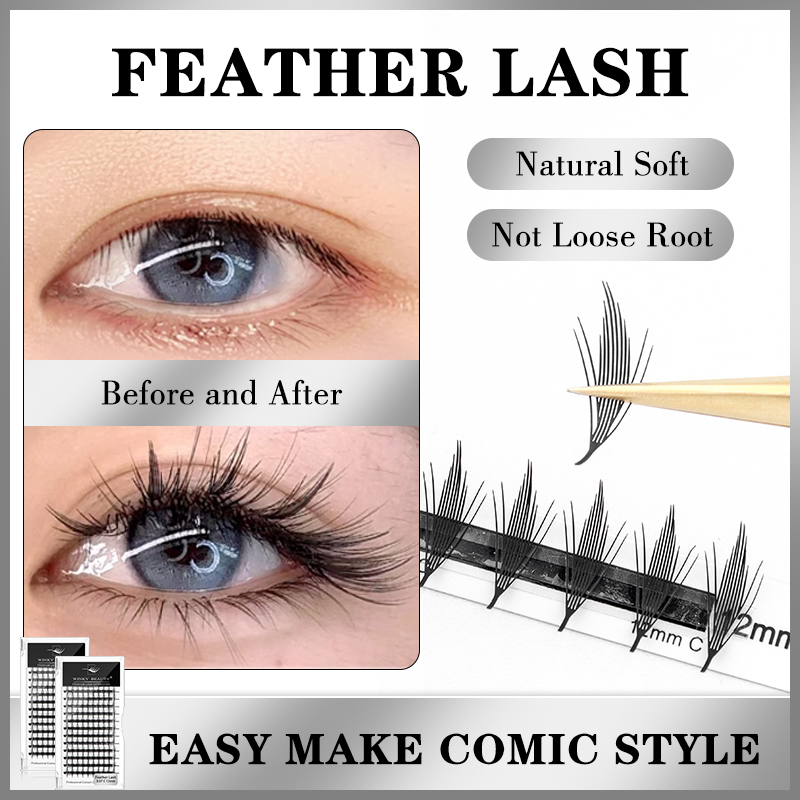 윈키 뷰티 프리메이드 좁은 스파이어 페어리 윙스 속눈썹 - Anime Cosplay Lashes 리뷰 및 가격