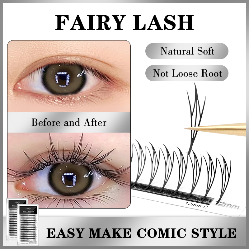 윈키 뷰티 프리메이드 좁은 스파이어 페어리 윙스 속눈썹 - Anime Cosplay Lashes 리뷰 및 가격