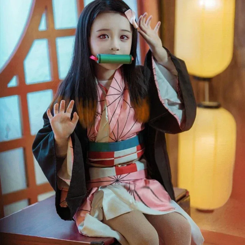 애니메이션 카마도 네즈코 코스프레 의상 야이바 코스튬  - Anime Cosplay Toddler 리뷰 및 가격