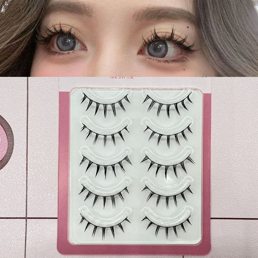 가짜 밍크 가짜 속눈썹 5 쌍 팩 극적인 두꺼운 만화  - Anime Cosplay Lashes 리뷰 및 가격