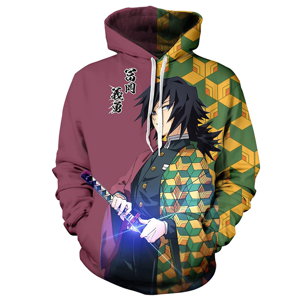 귀멸의 칼날 탄지로 카마도 3D 프린트 후디, 남녀공용 - Anime Cosplay Tanjiro 리뷰 및 가격