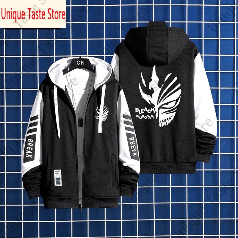 애니메이션 블리치 지퍼 후드티 쿠로사키 이치고 마스크  - Bleach Captain Coat 리뷰 및 가격