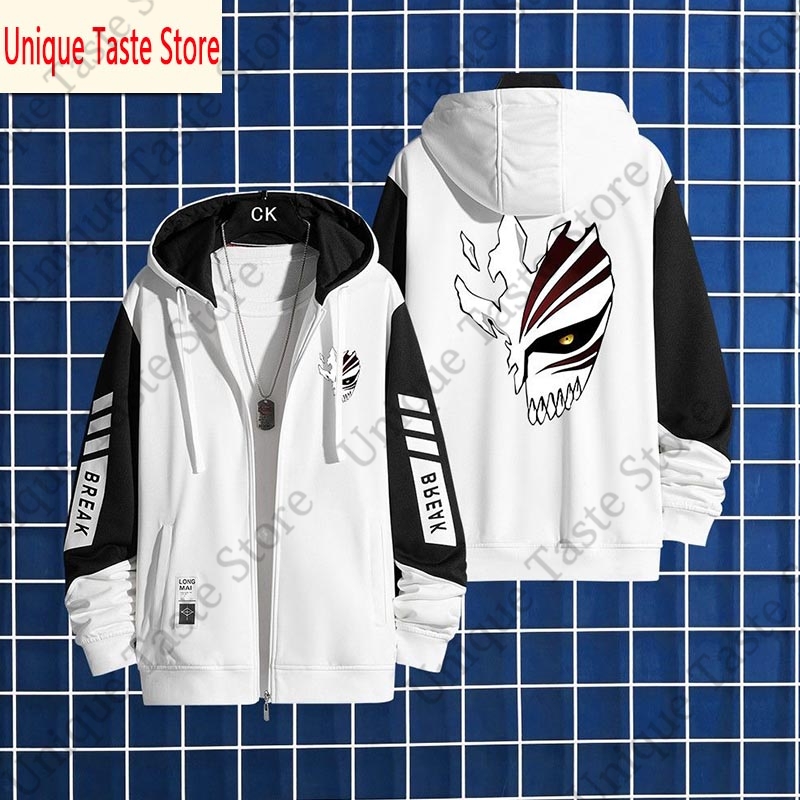 애니메이션 블리치 지퍼 후드티 쿠로사키 이치고 마스크  - Bleach Captain Coat 리뷰 및 가격