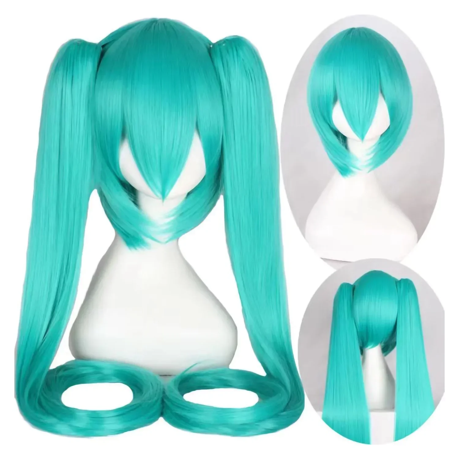 2026 미쿠 코스프레 가발 105cm 긴 파란색 녹색 - Anime Cosplay Long Hair 리뷰 및 가격