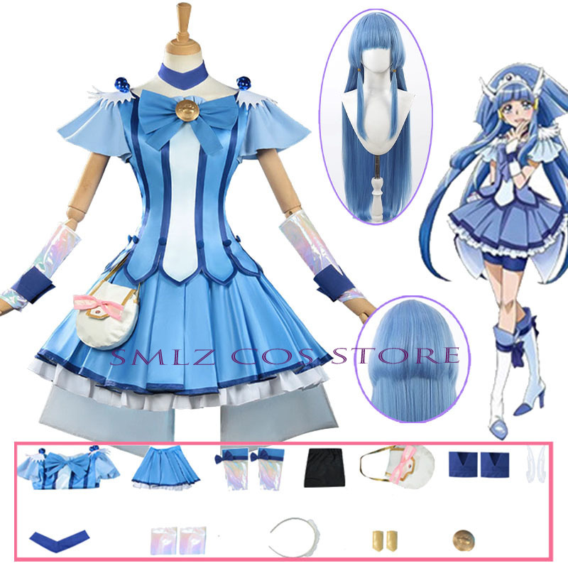 큐어 뷰티 코스프레 애니메이션 스마일 글리터 브리즈 큐 - Anime Cosplay Costumes Female 리뷰 및 가격