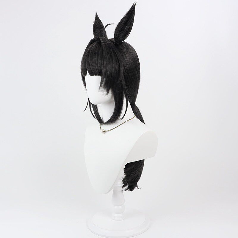 로고타입 코스프레 가발 우마 무스메 프리티 더비 블랙  - Anime Cosplay Long Hair 리뷰 및 가격