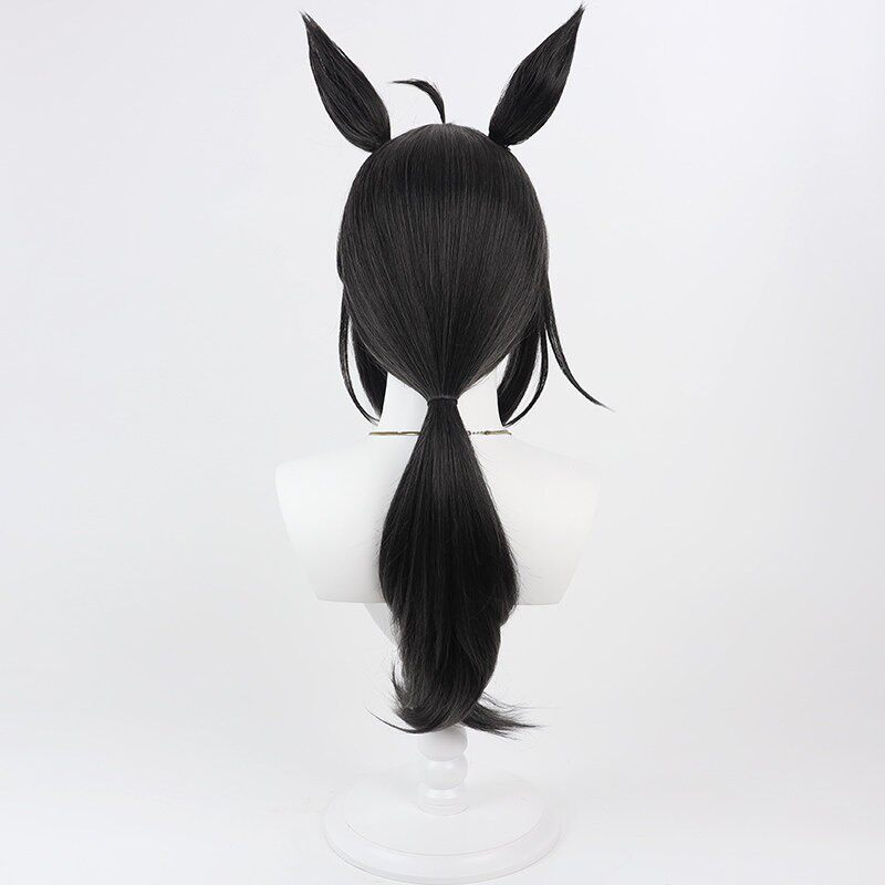 로고타입 코스프레 가발 우마 무스메 프리티 더비 블랙  - Anime Cosplay Long Hair 리뷰 및 가격
