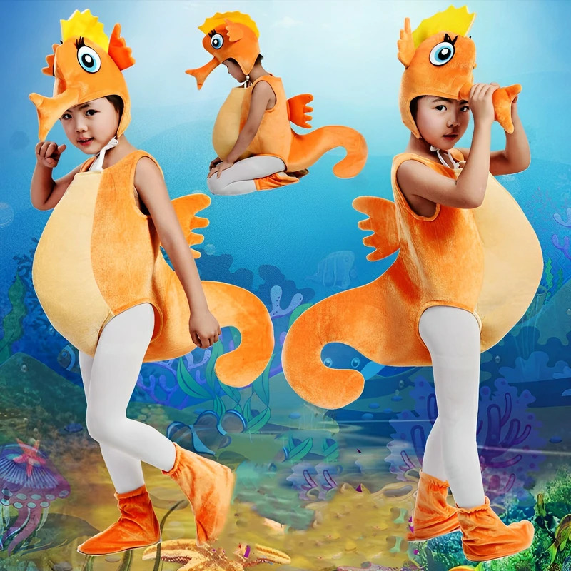 어린이 해마 게 의상 코스프레 할로윈 소년 소녀 아기  - Anime Cosplay Toddler 리뷰 및 가격