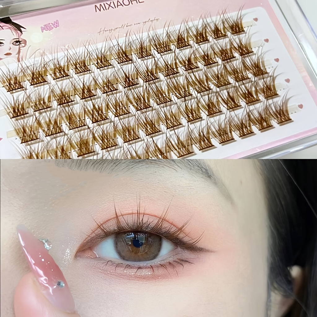 믹시아오허 컬러풀 속눈썹 60개 클러스터 간편하게 붙이 - Anime Cosplay Lashes 리뷰 및 가격