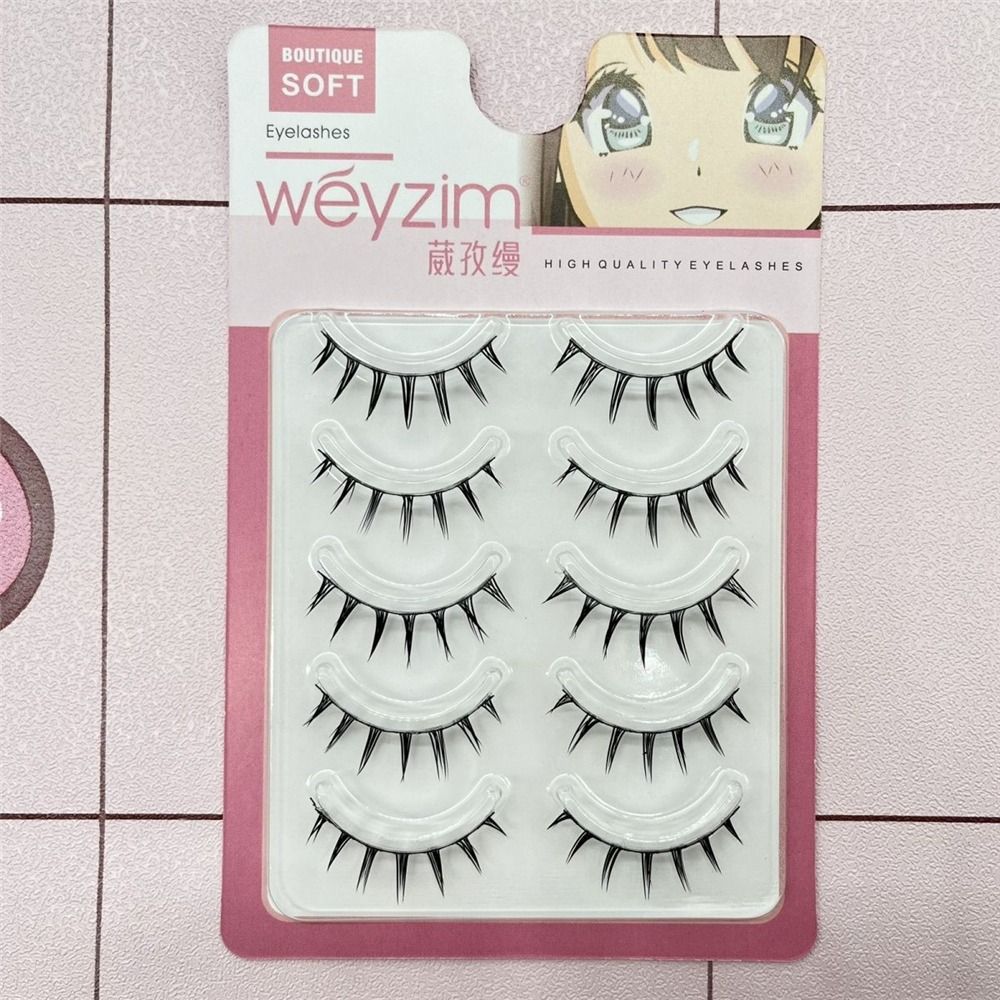 5쌍 세트 일본 코스프레 인조 속눈썹 인조 밍크 드라마 - Anime Cosplay Lashes 리뷰 및 가격