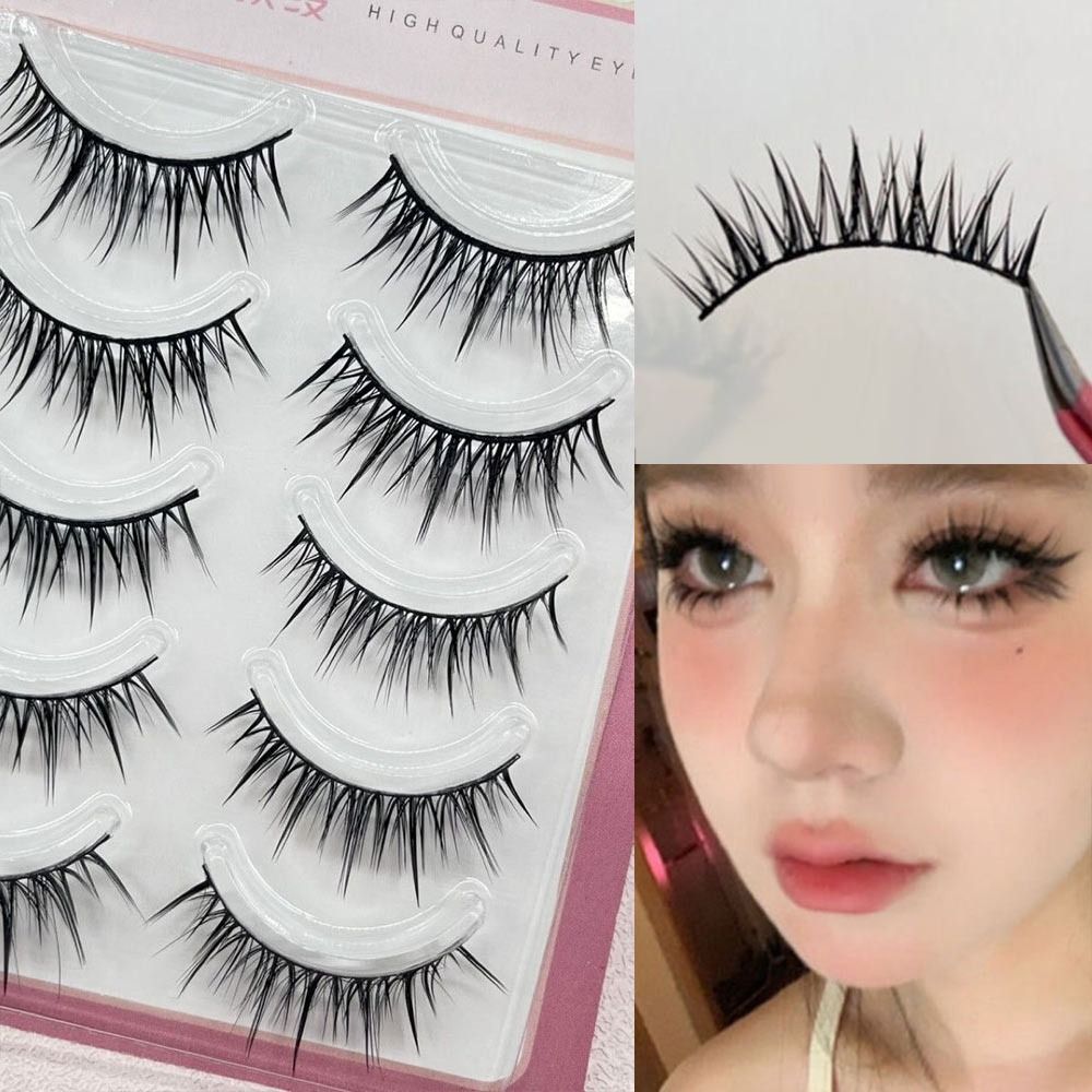5쌍 세트 일본 코스프레 인조 속눈썹 인조 밍크 드라마 - Anime Cosplay Lashes 리뷰 및 가격